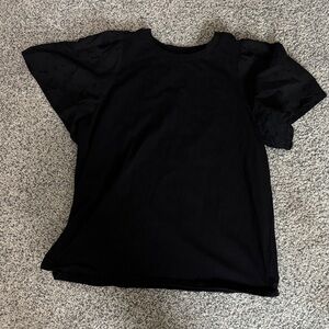 a new day Black Short Sleeve Top